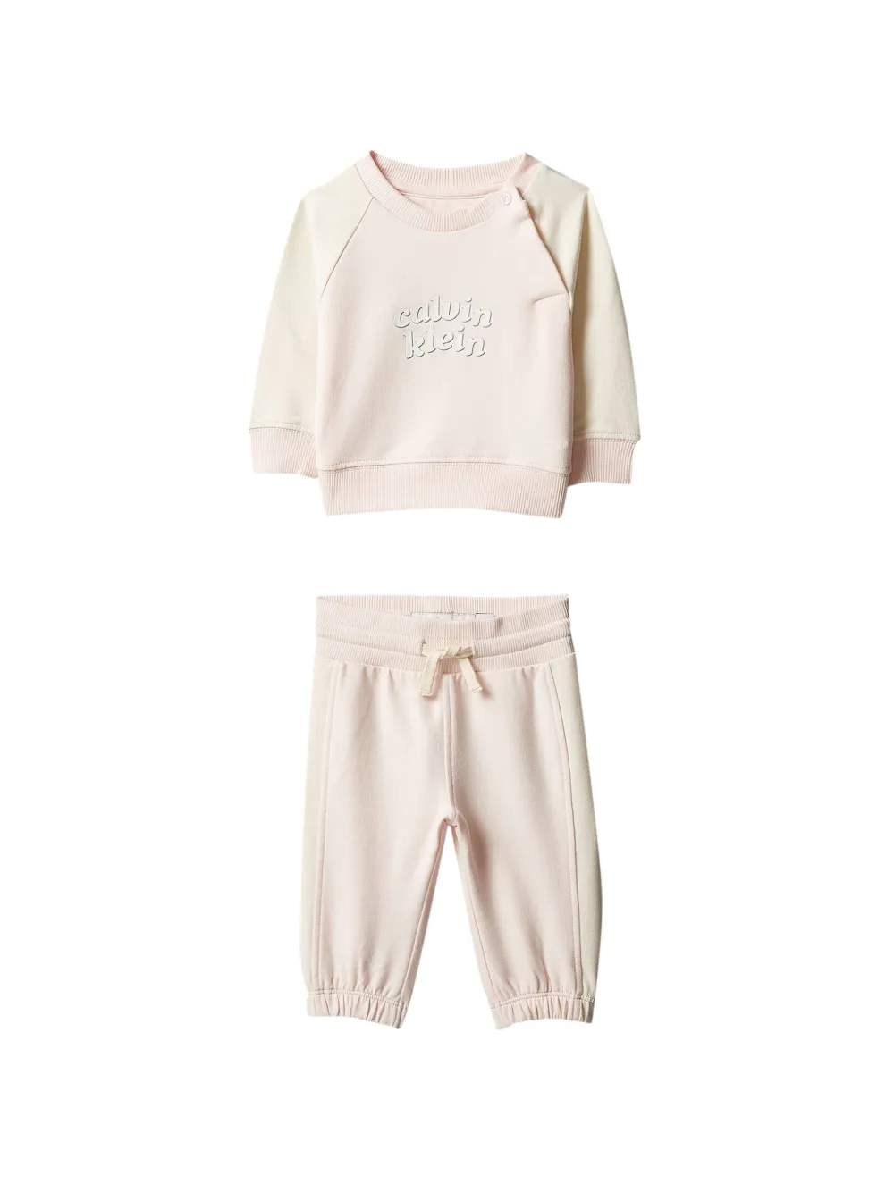 Calvin Klein Kids Trainingspak met logoprint Roze