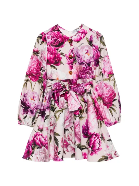 Dolce & Gabbana Kids vestido con estampado floral