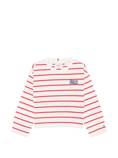 Tommy Hilfiger Junior striped long-sleeve top