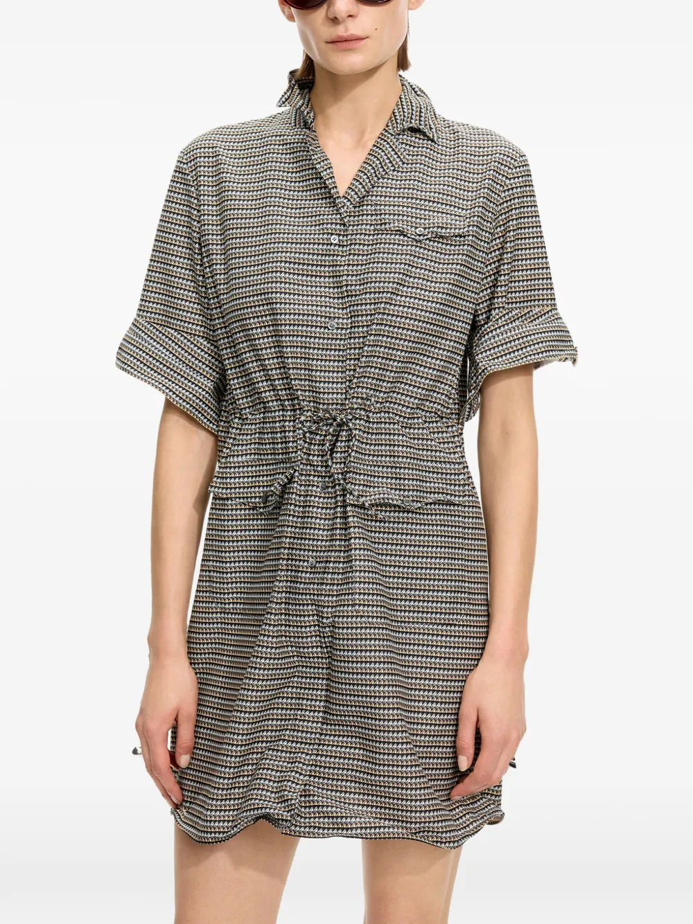 JNBY Mini-jurk met geometrische print Grijs