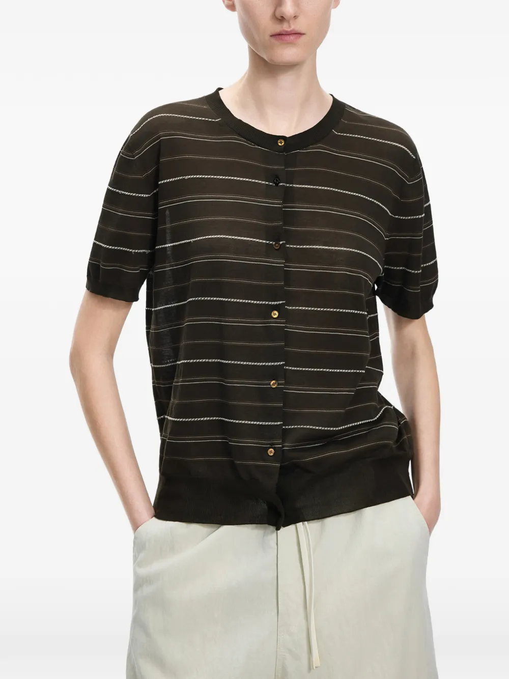 JNBY Gestreept vest Bruin