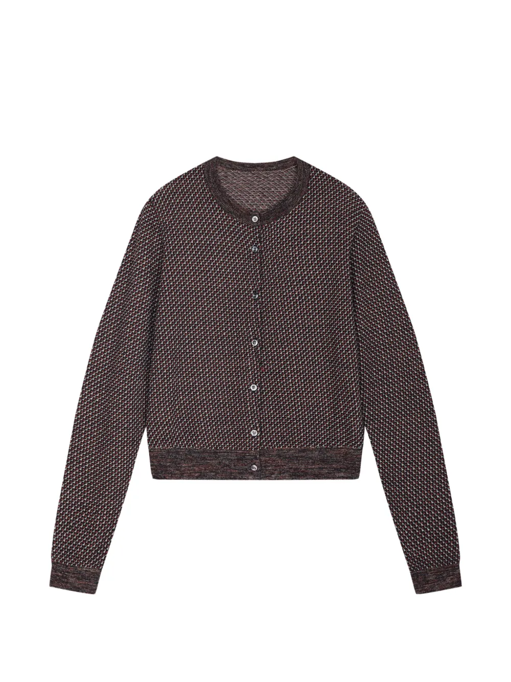 JNBY Cardigan crop con stampa - Marrone