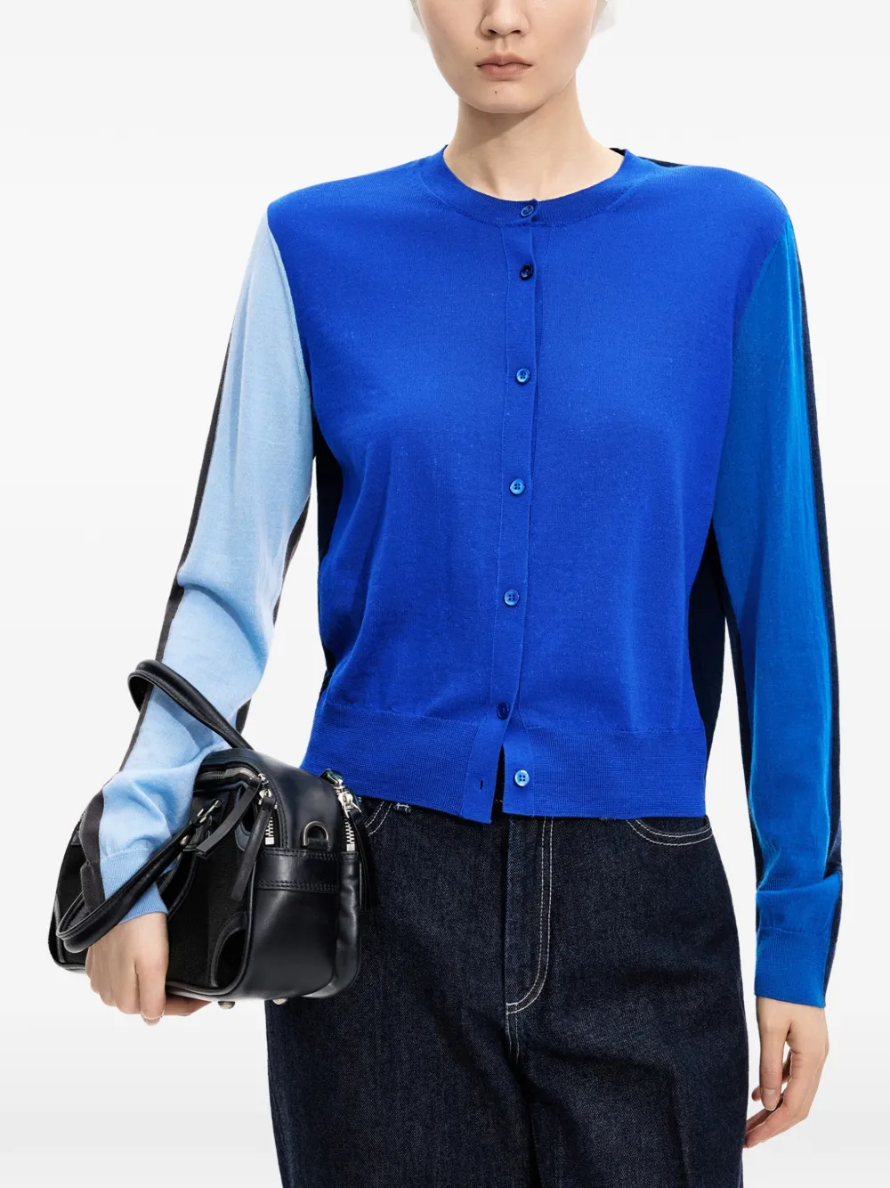 JNBY Vest met colourblocking Blauw