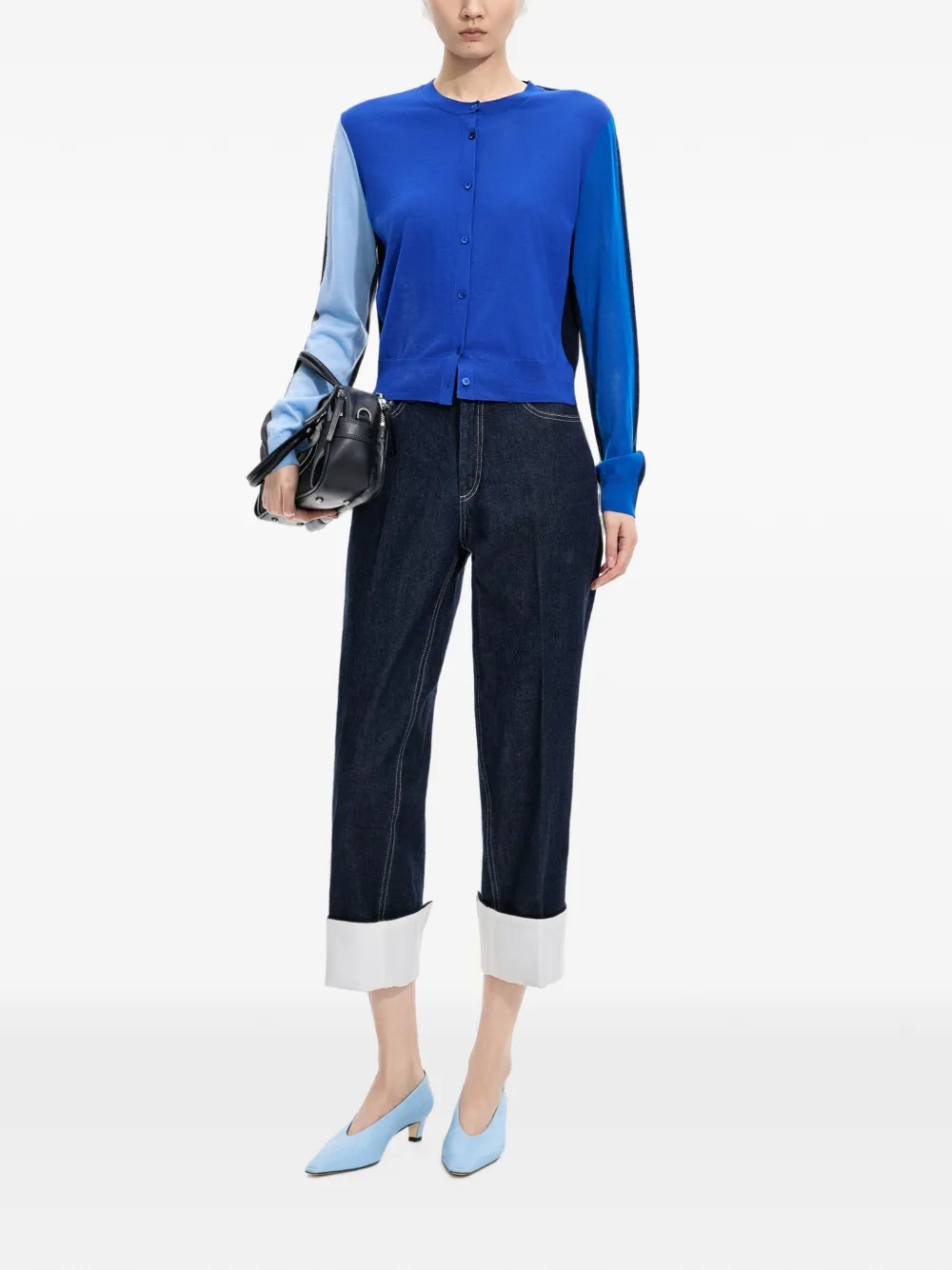 JNBY Vest met colourblocking Blauw