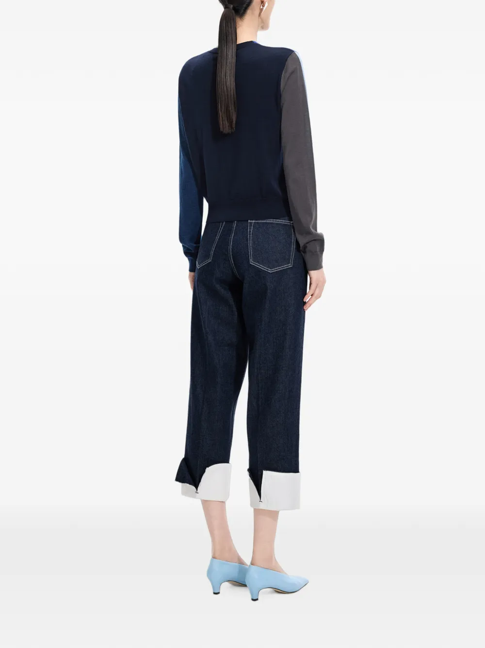 JNBY Vest met colourblocking Blauw