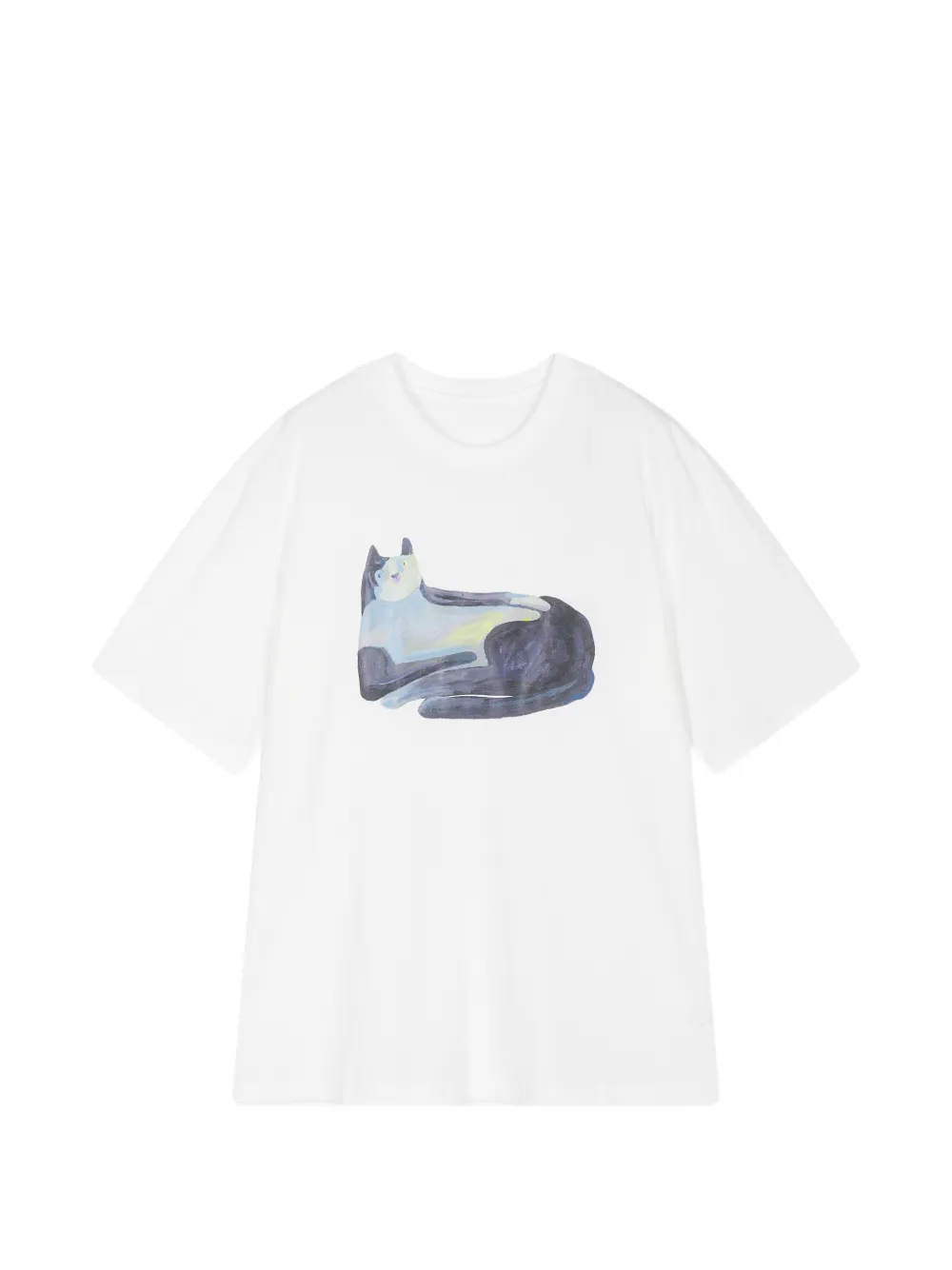 JNBY cat-print short-sleeve T-shirt