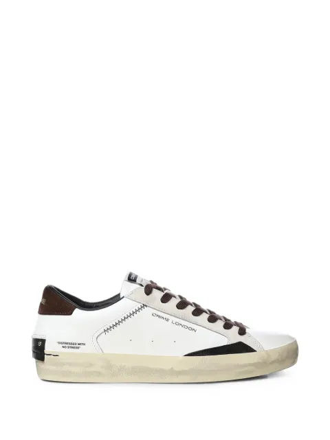 Crime London Distressed leather sneakers