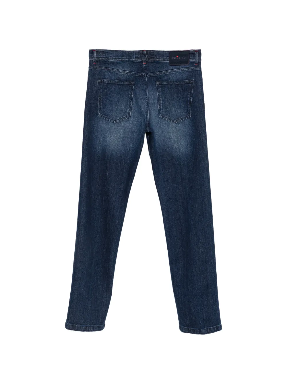 Kiton Straight jeans met vervaagd effect Blauw