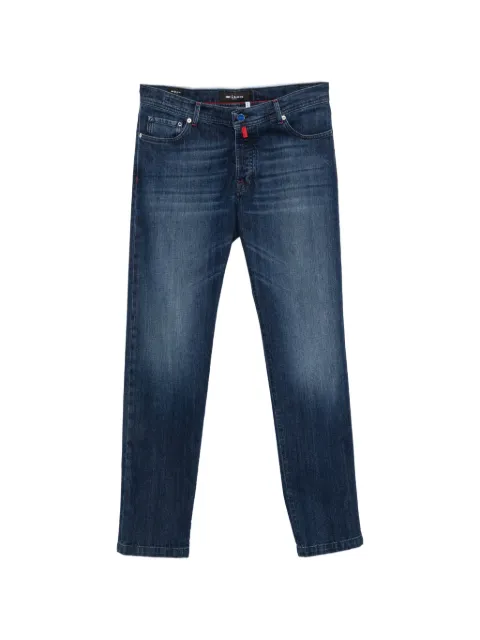 Kiton faded straight-leg jeans