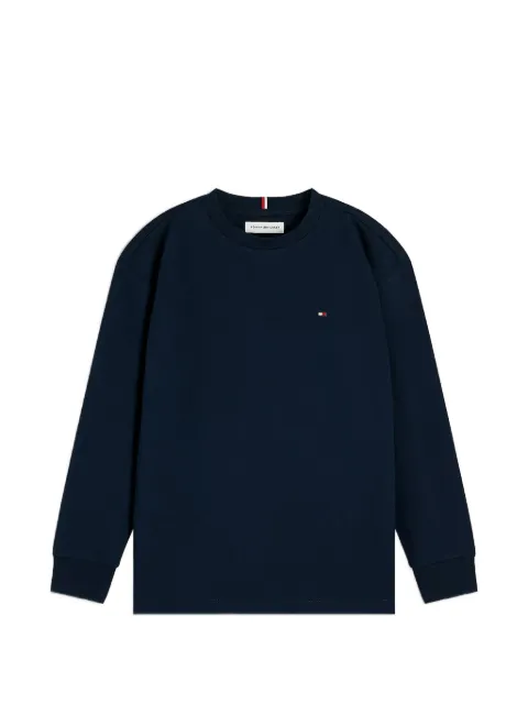 Tommy Hilfiger Junior logo-embroidered long-sleeves sweatshirt
