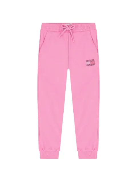 Tommy Hilfiger Junior pants con logo de strass