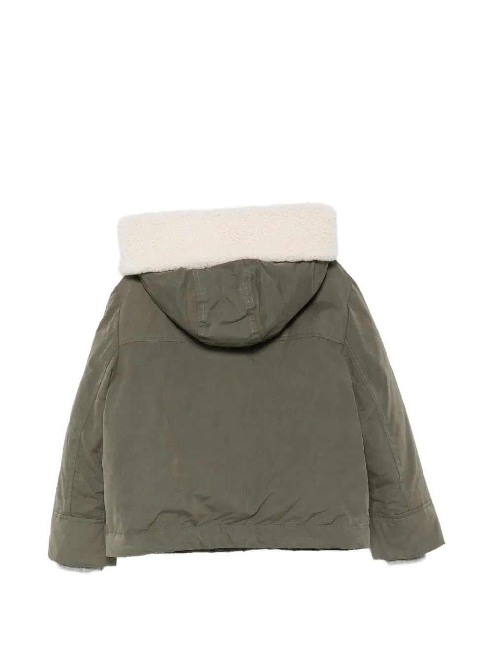 Brunello Cucinelli Kids Gewatteerd jack Groen