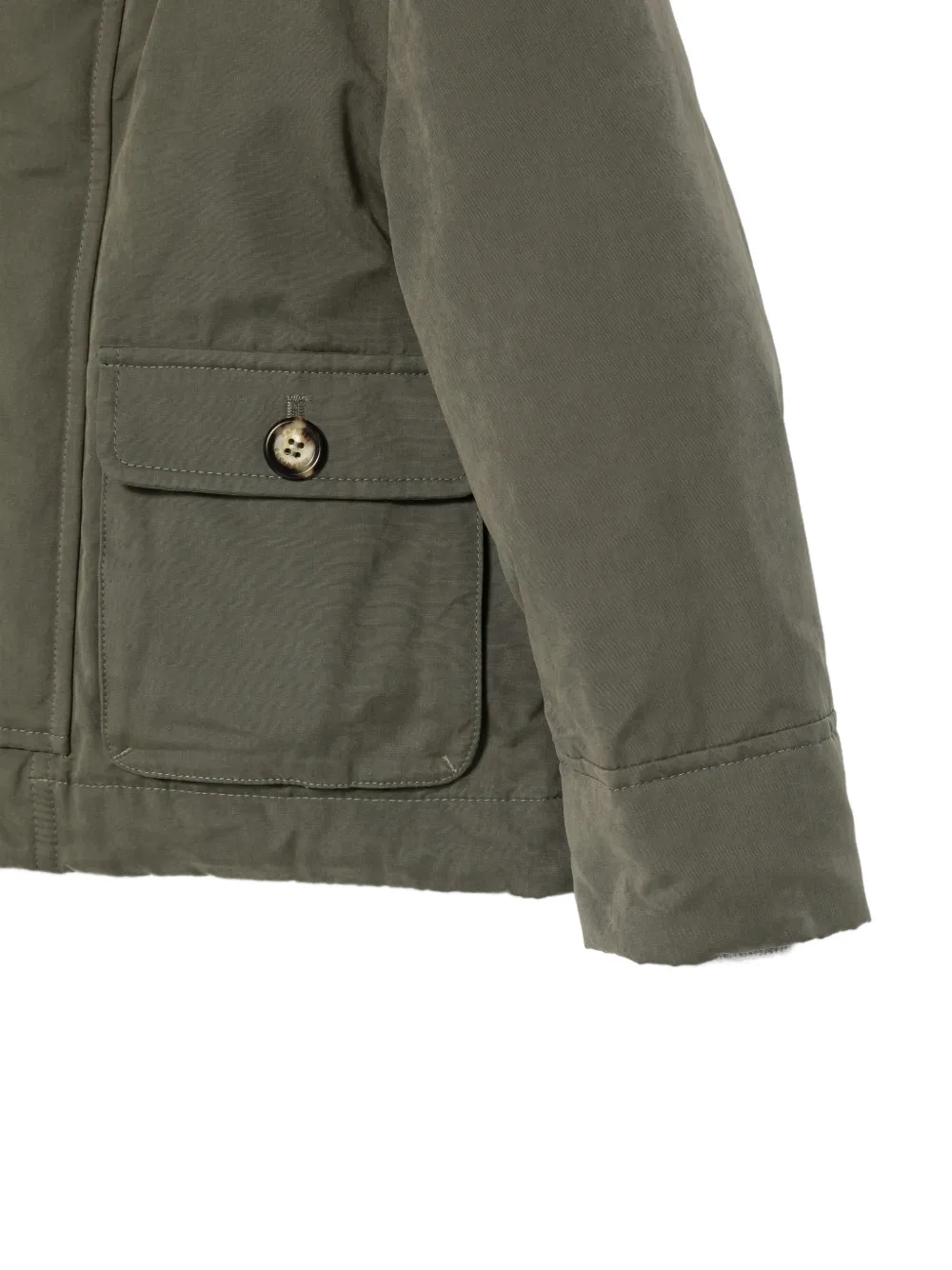 Brunello Cucinelli Kids Gewatteerd jack Groen