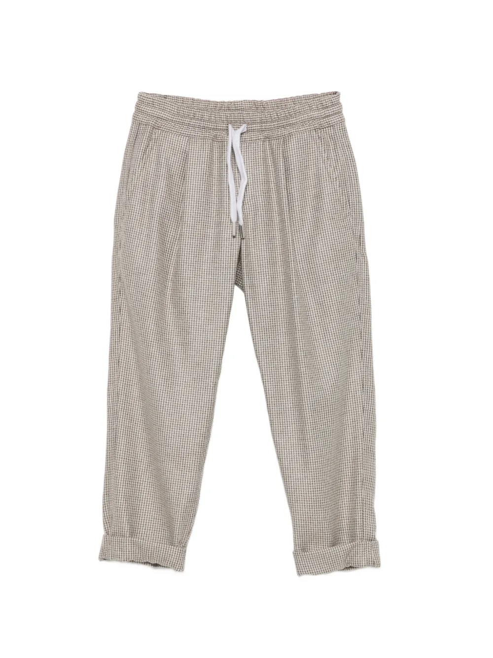 Brunello Cucinelli Kids Hose mit Karomuster - Nude