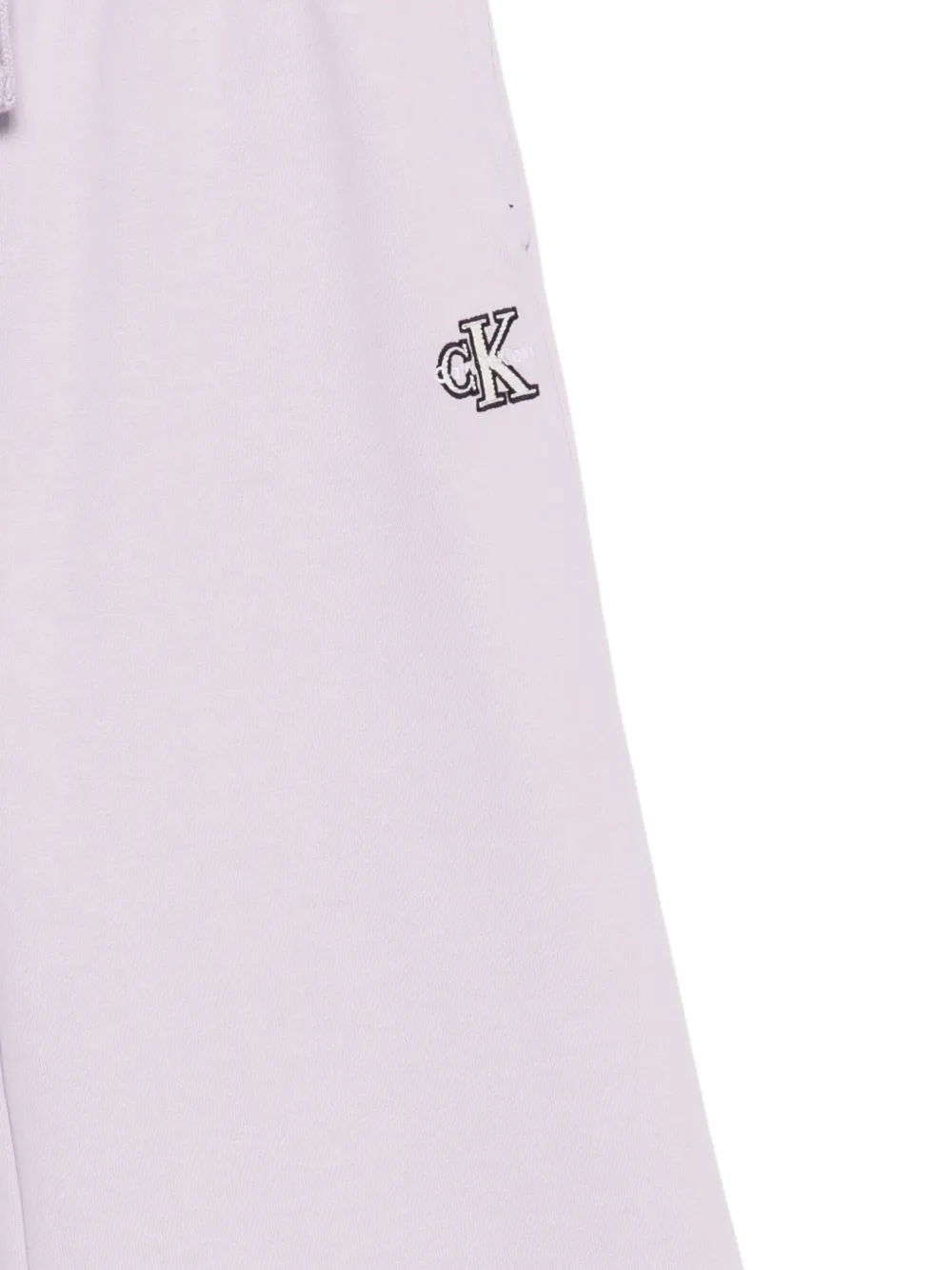 Calvin Klein Kids Flared broek met logo Paars