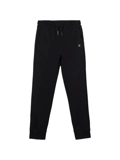 Calvin Klein Kids pants con cordones en la pretina y logo estampado