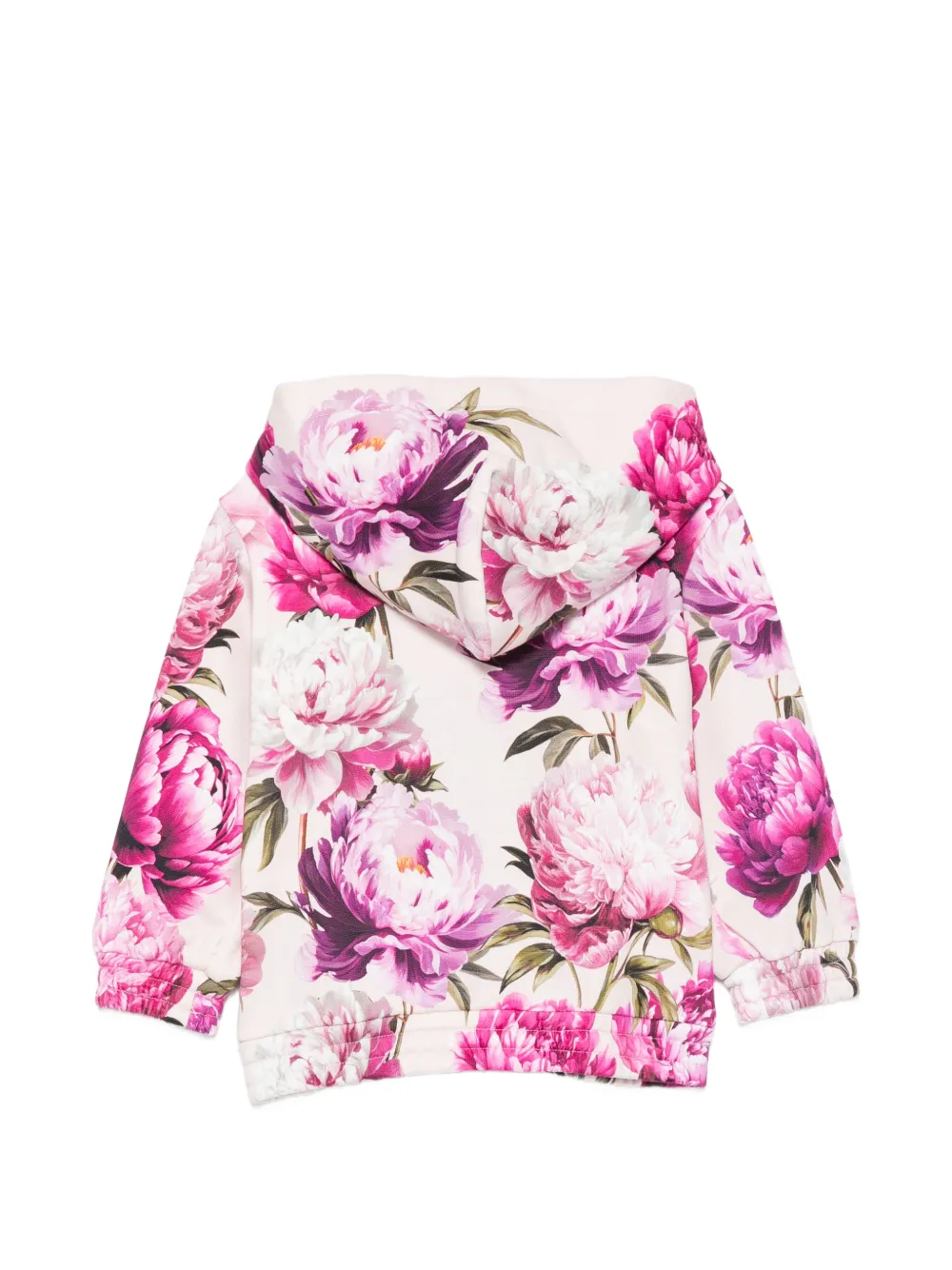 Dolce & Gabbana Kids Hoodie met bloemenprint Beige
