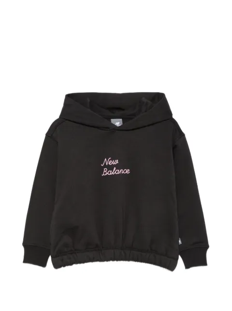New Balance Kids logo-print hoodie