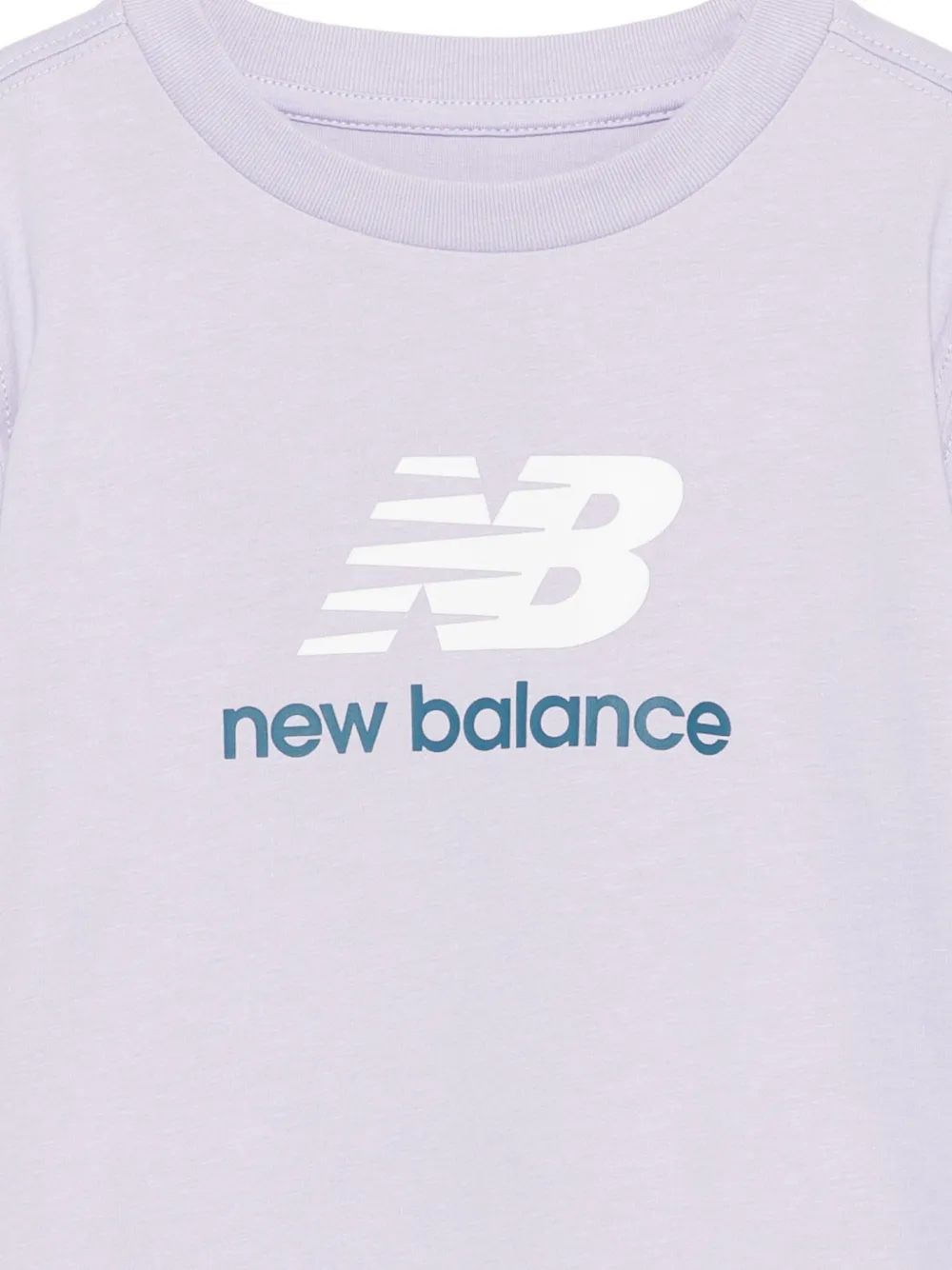 New Balance Kids T-shirt met logoprint Paars
