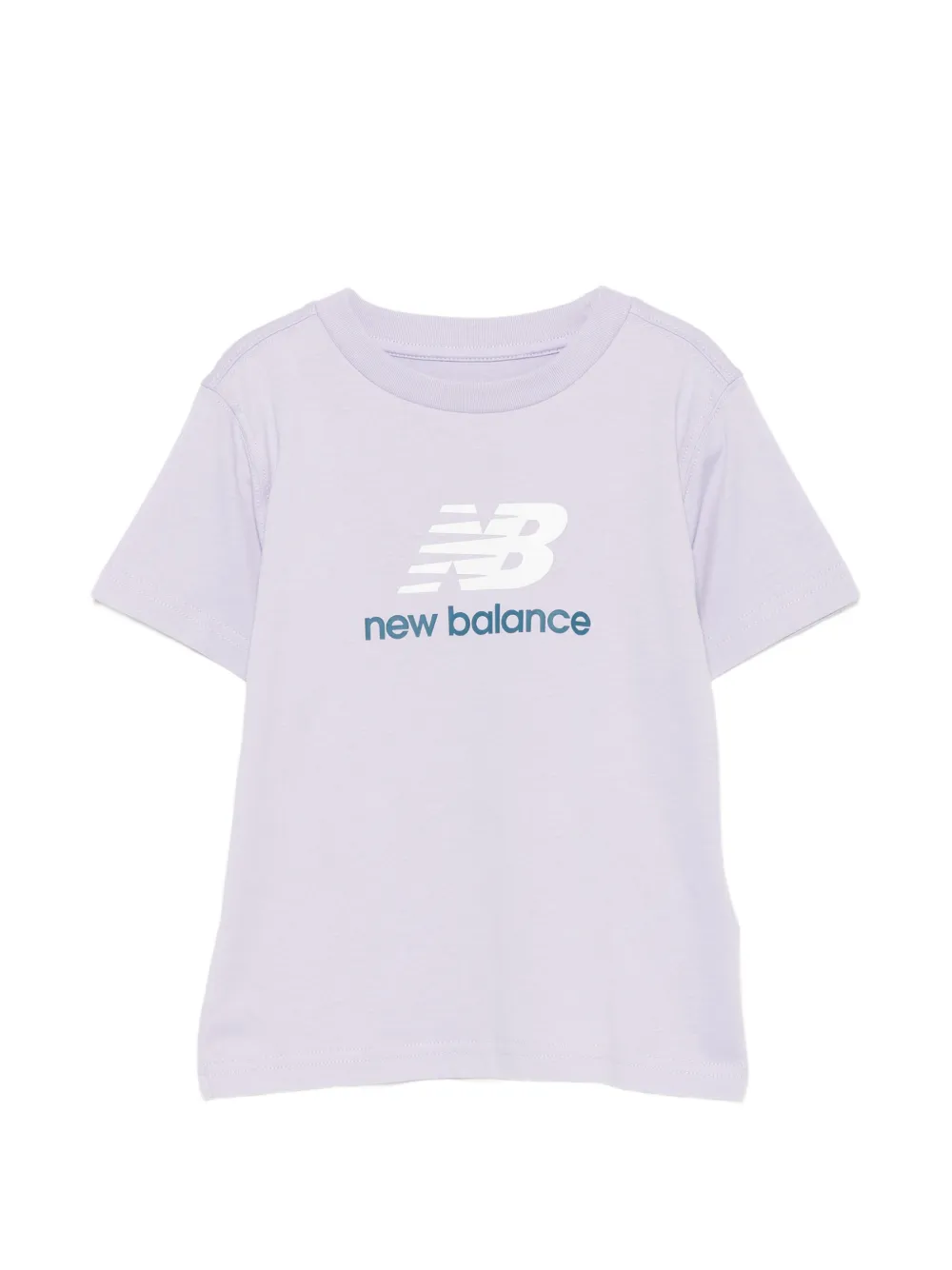 New Balance Kids T-shirt met logoprint Paars
