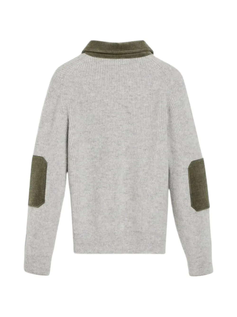 Brunello Cucinelli Kids Ribgebreide trui Grijs