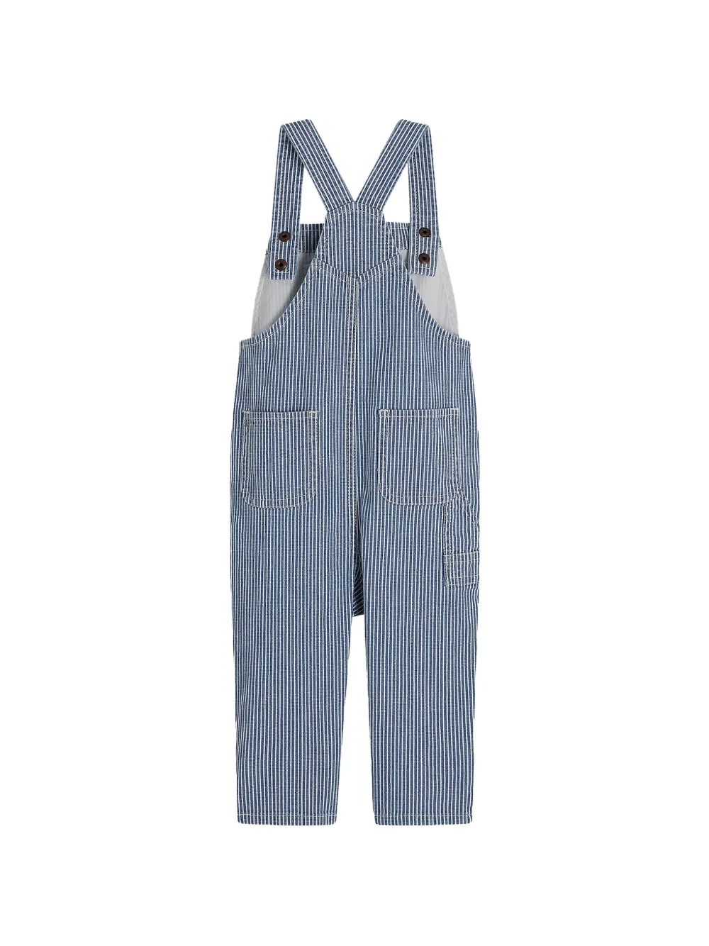 Tommy Hilfiger Junior Gestreepte tuinbroek Blauw
