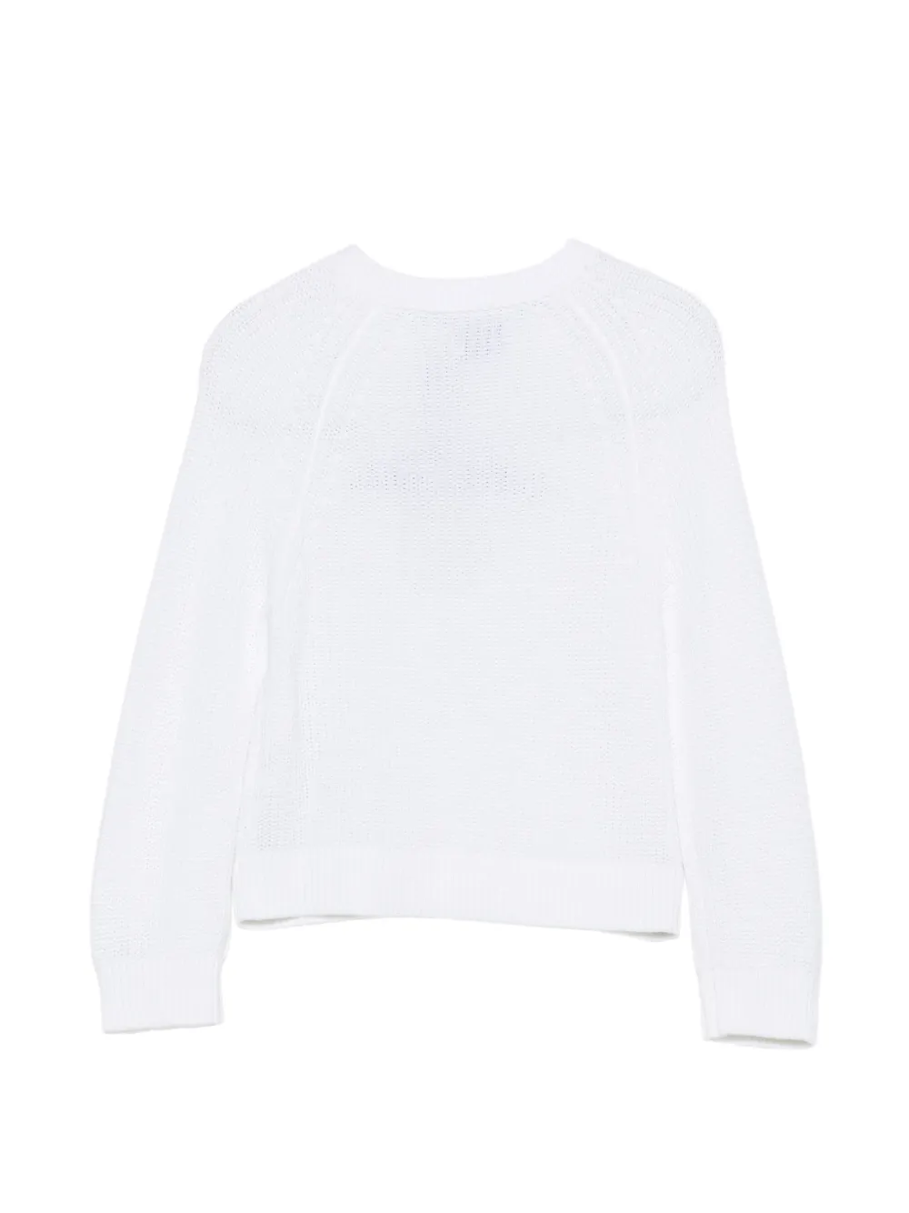 Calvin Klein Kids logo-embroidered raglan-sleeve sweater Wit