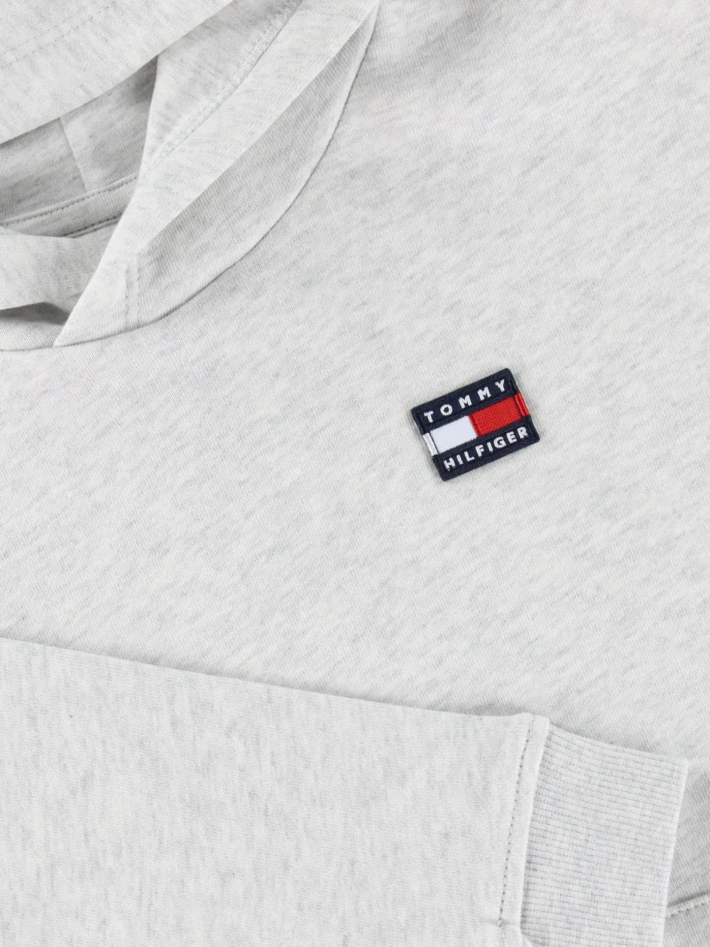 Tommy Hilfiger Junior Hoodie met logopatch Grijs