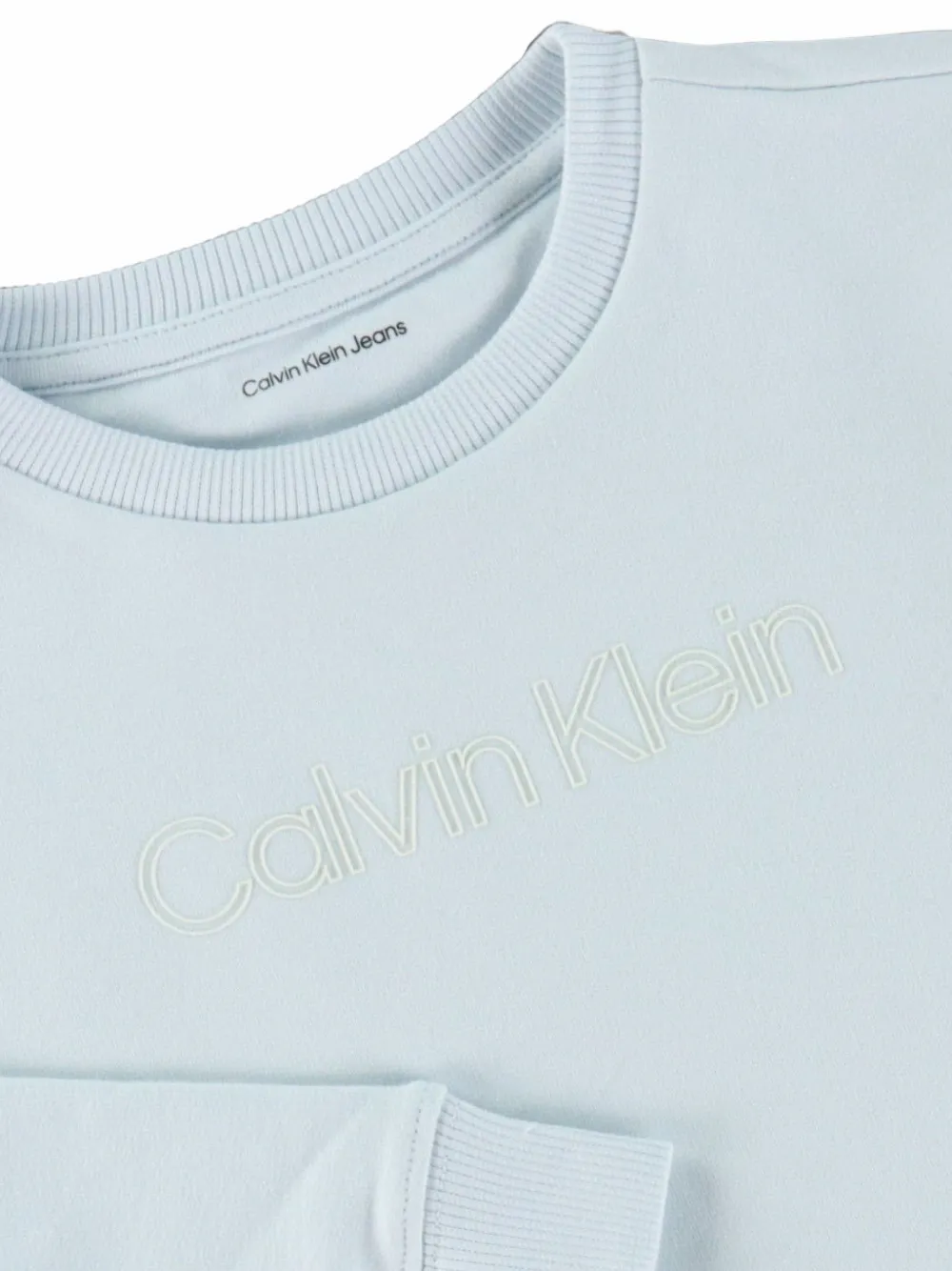 Calvin Klein Kids Sweater met logo Blauw