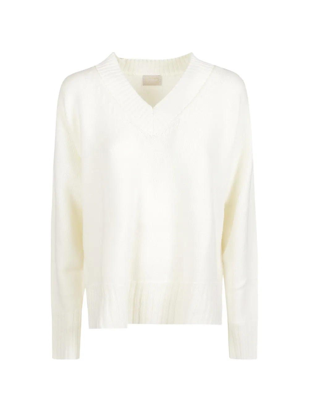 Drumohr V-neck ribbed-trim sweater - Nude