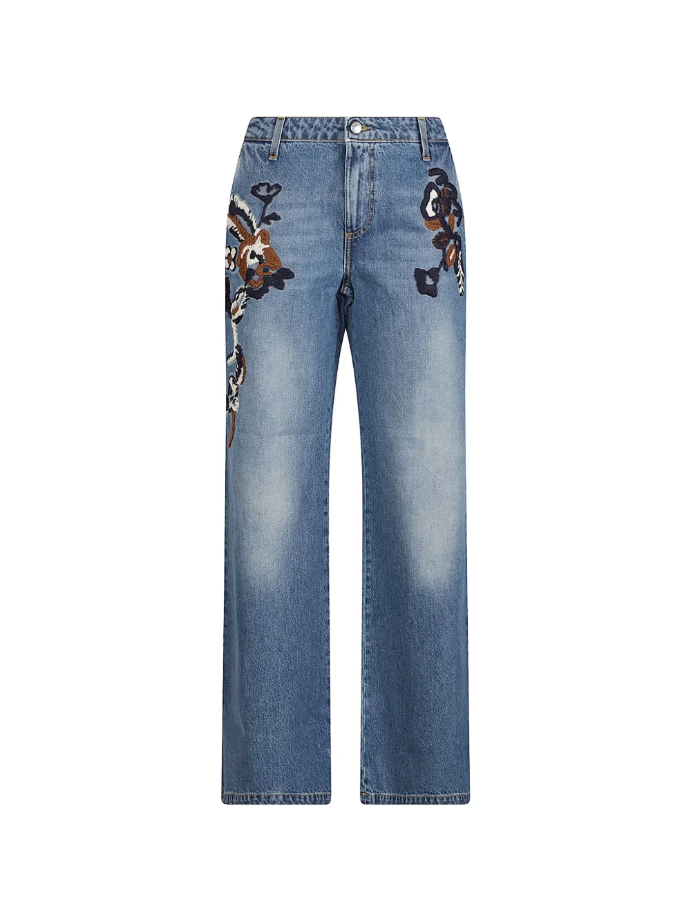 ERMANNO FIRENZE Jeans a gamba ampia - Blu