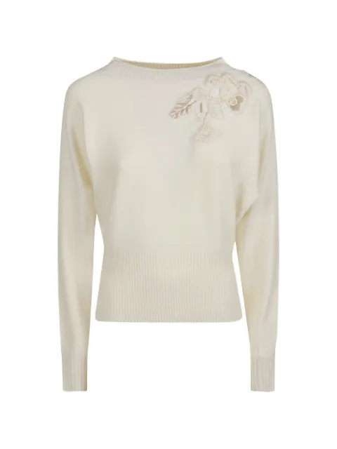 ERMANNO FIRENZE jersey con bordado floral