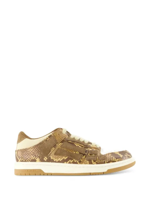AMIRI tenis bajos Skel Top con estampado de pitón