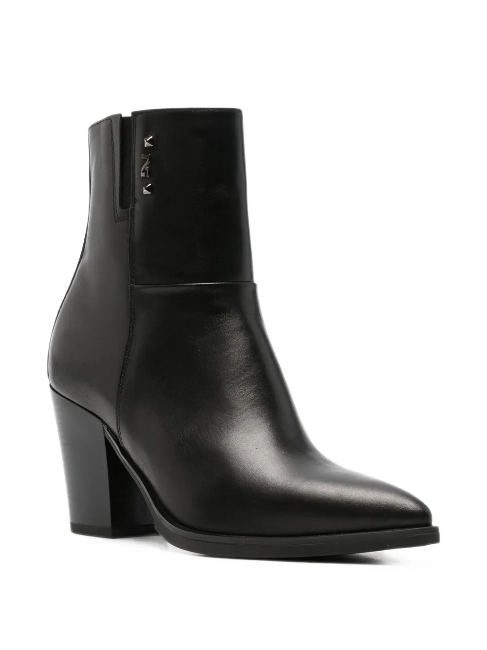 NERO GIARDINI stud-embellished pointed-toe ankle boots Zwart
