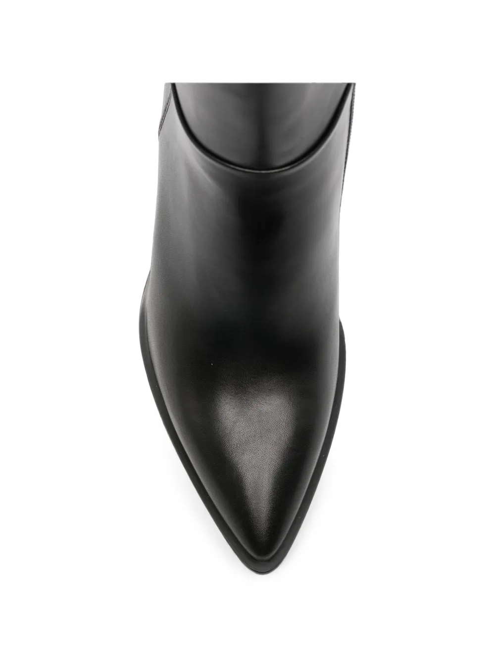 NERO GIARDINI stud-embellished pointed-toe ankle boots Zwart