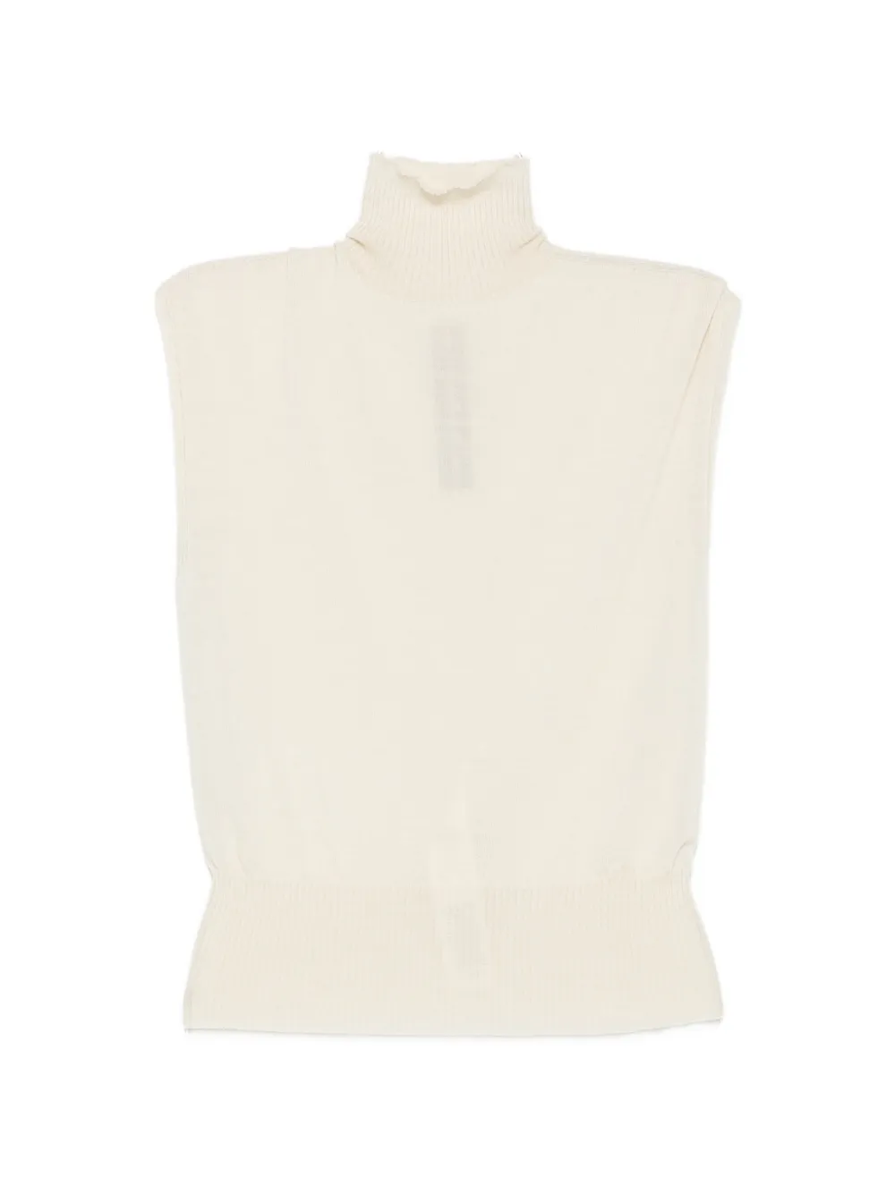 Rick Owens ribbed turtle-neck top - Nude