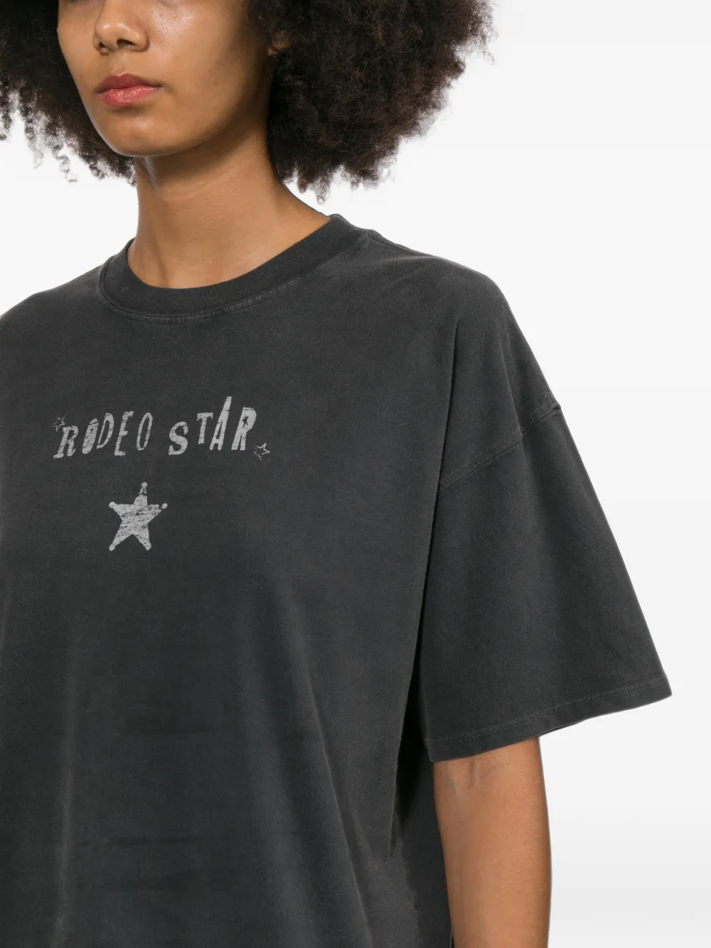 rag & bone T-shirt met grafische print Grijs