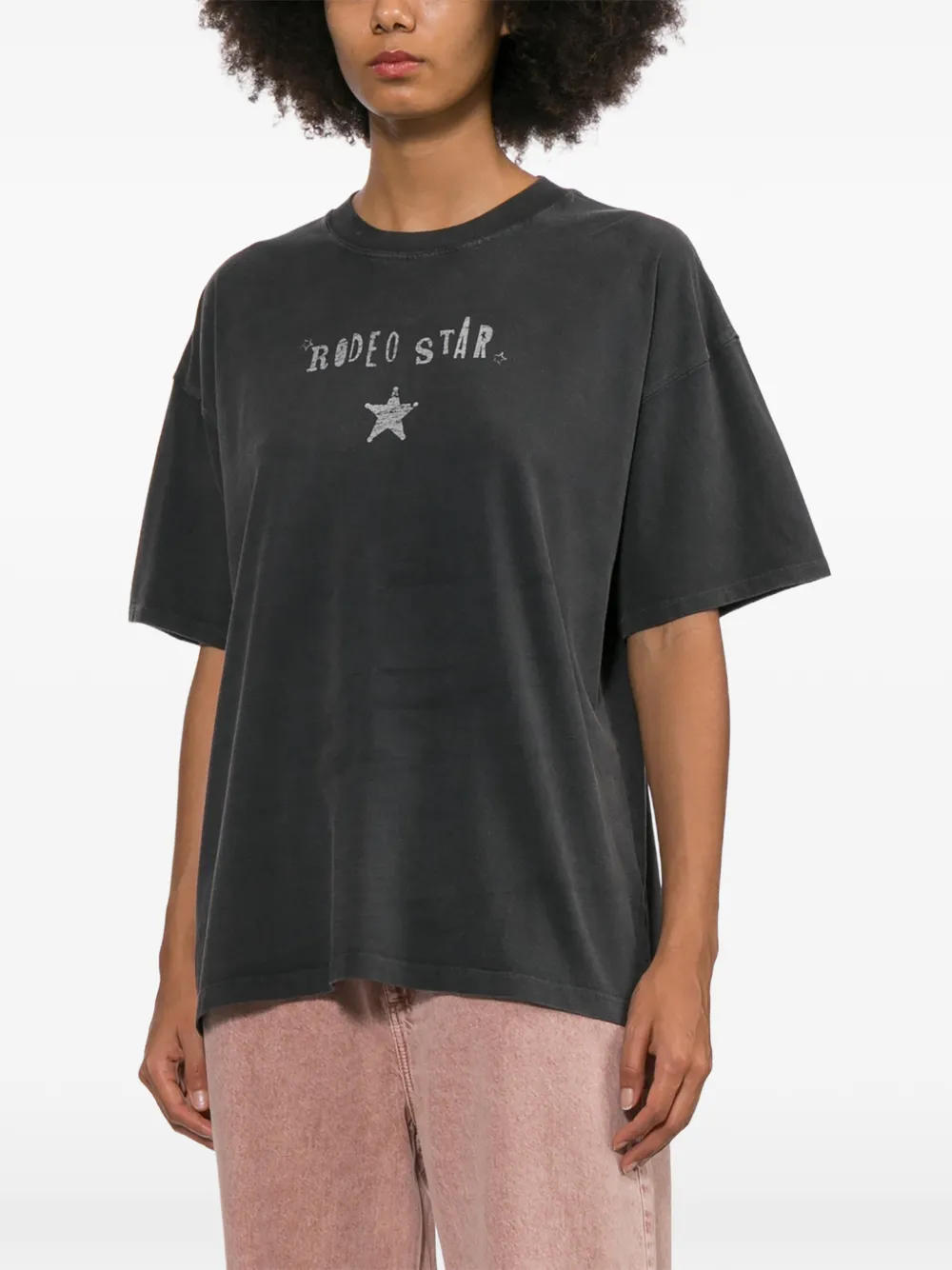 rag & bone T-shirt met grafische print Grijs
