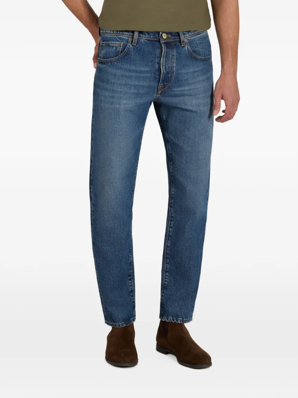 slowear Jeans met toelopende pijpen Blauw
