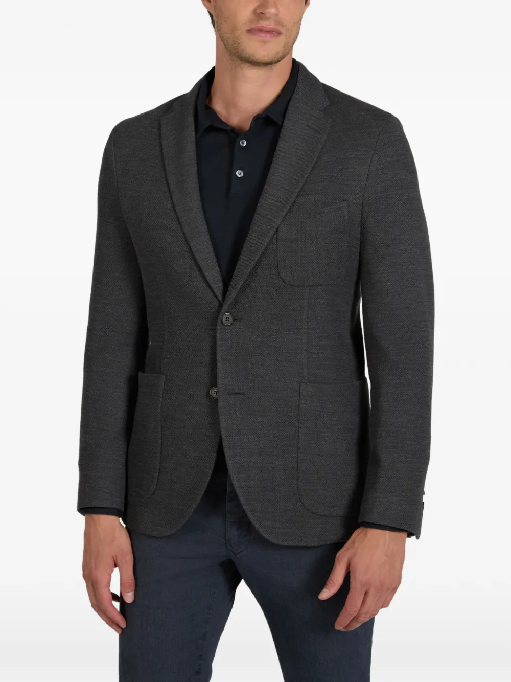 slowear Hopsack blazer Grijs