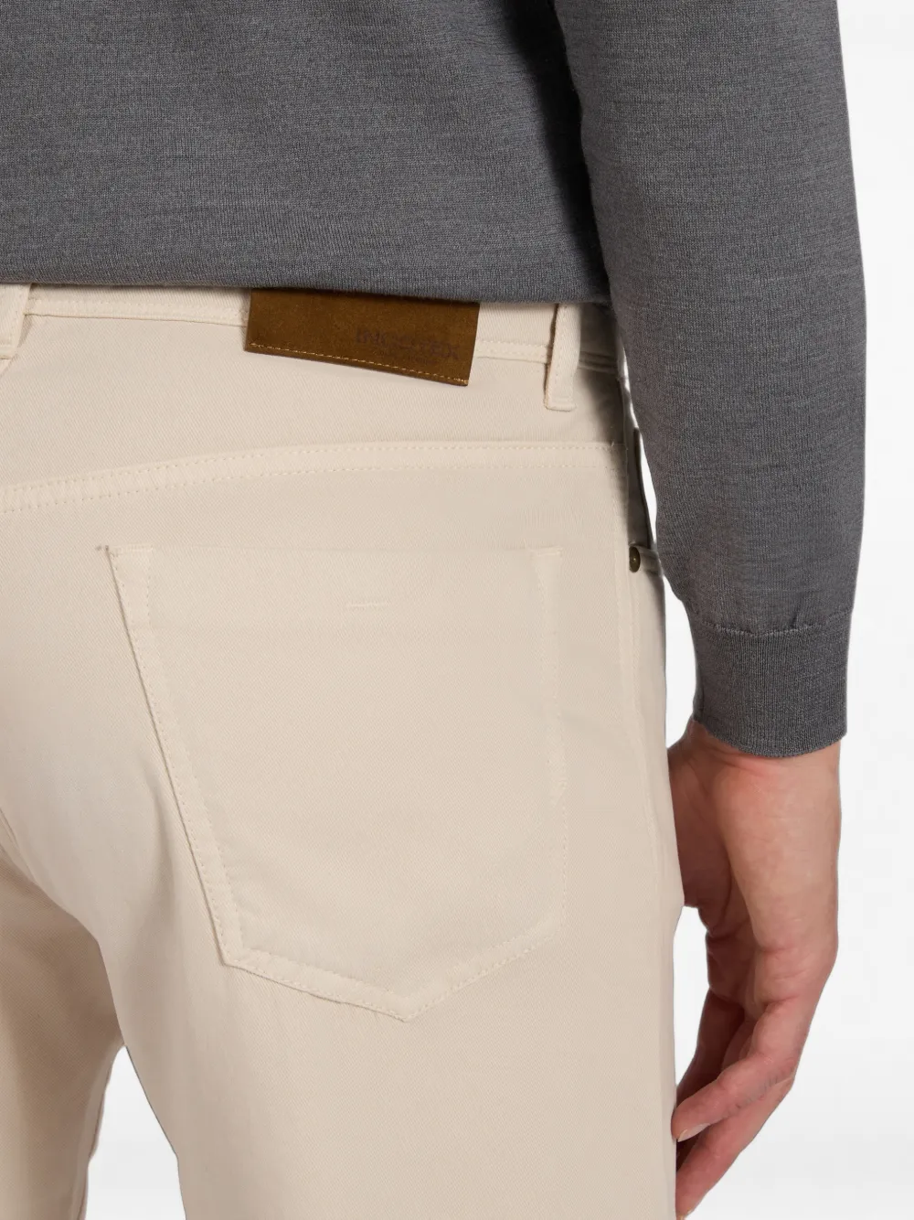 Incotex Broek met vijf zakken Beige