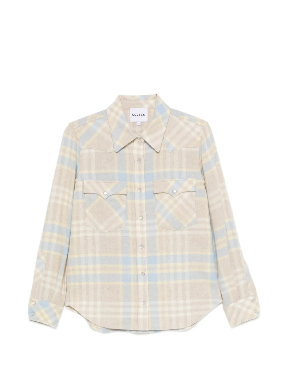 kujten Lumber check-pattern button-up shirt
