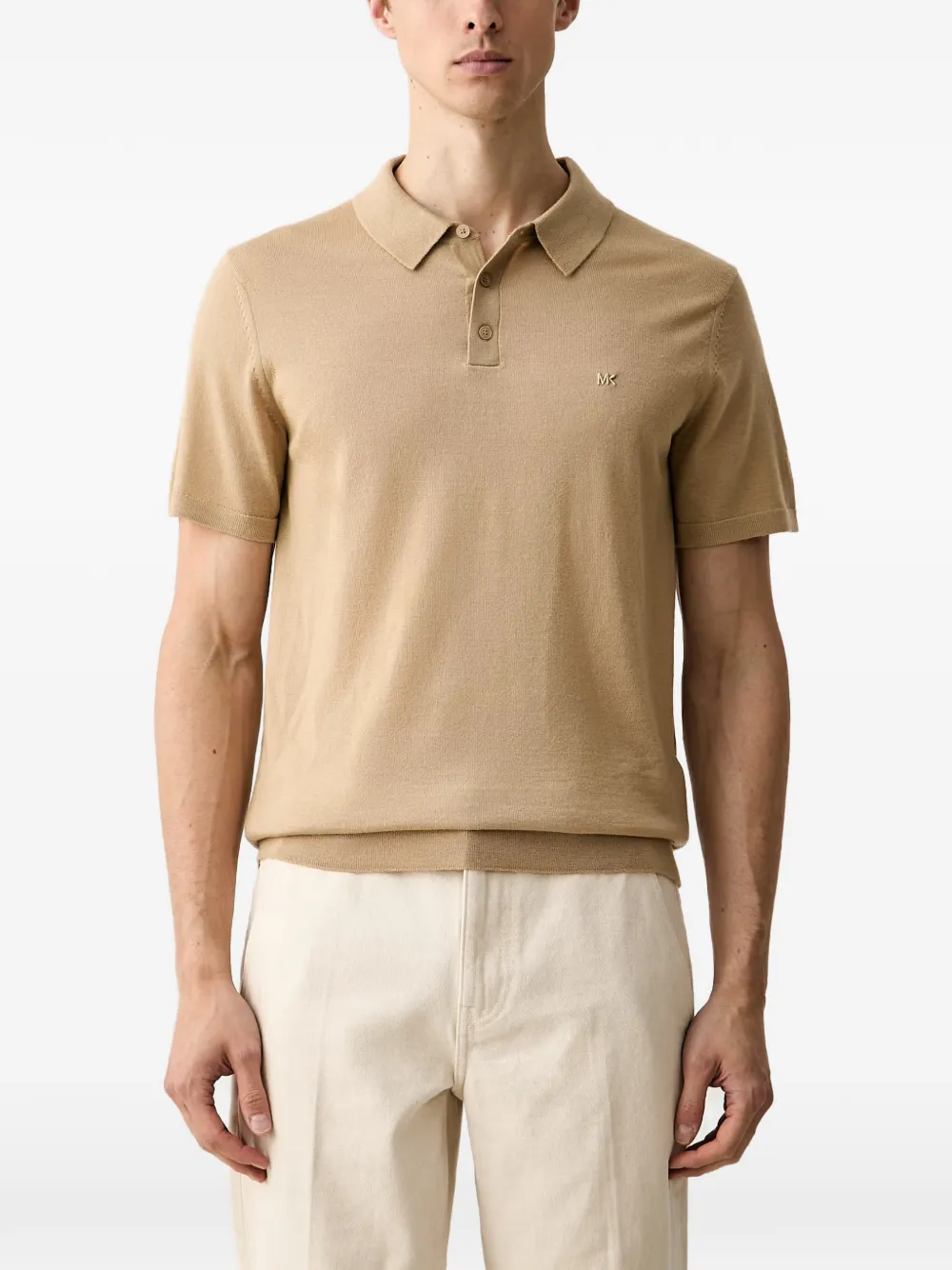 Michael Kors merino wool polo shirt - Toni neutri