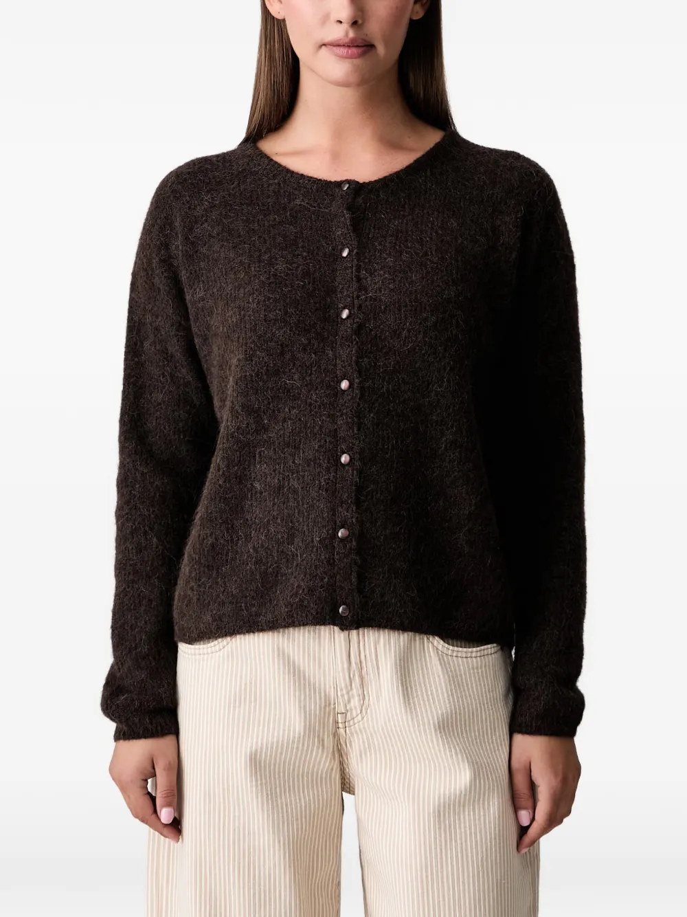 Mos Mosh Mmalmine Cardigan In Brown