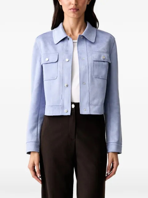 Morgan flap-pocket cropped jacket