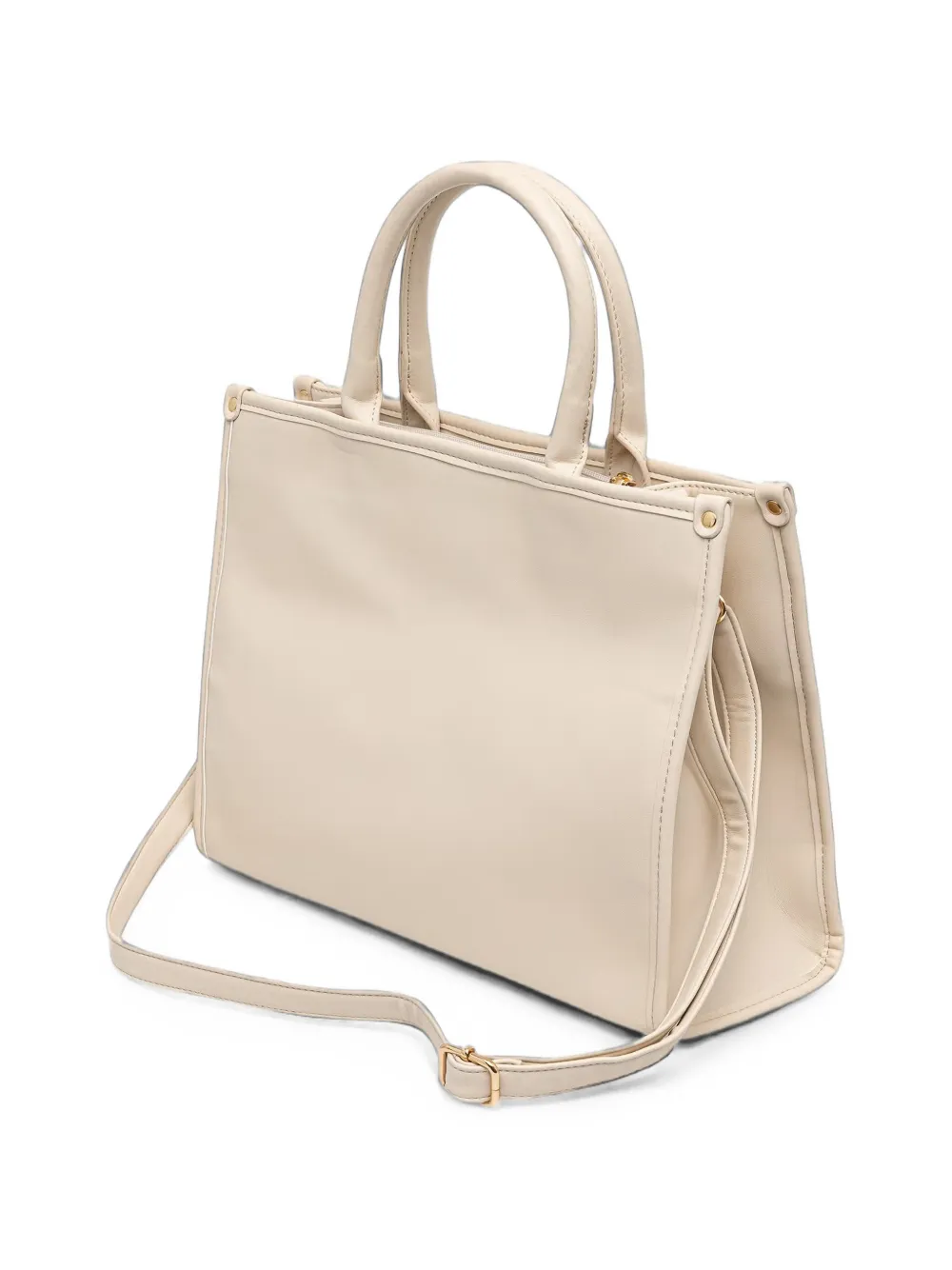 Morgan Gehaakte shopper Beige