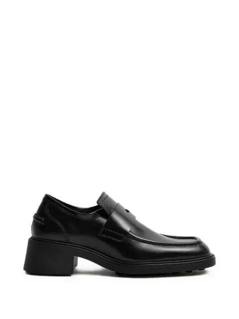 Miista Amelia square-toe block-heel loafers