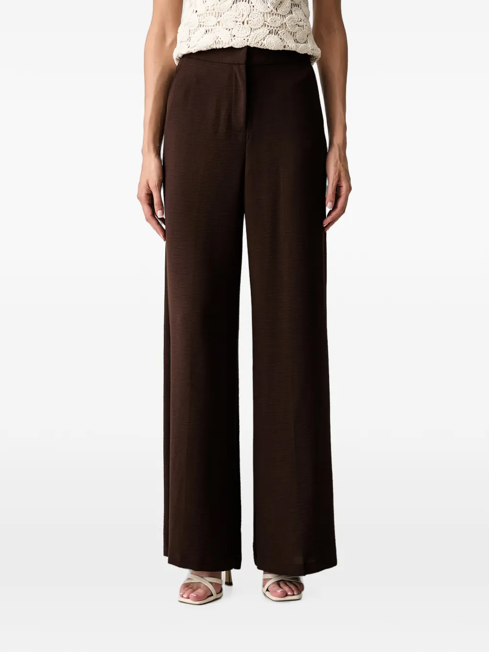 Morgan wide-leg trousers - Braun
