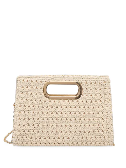 Morgan crochet cut-out clutch bag