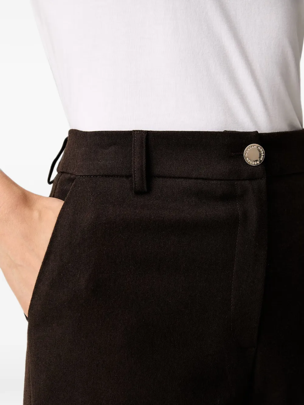 Morgan Straight pantalon Bruin